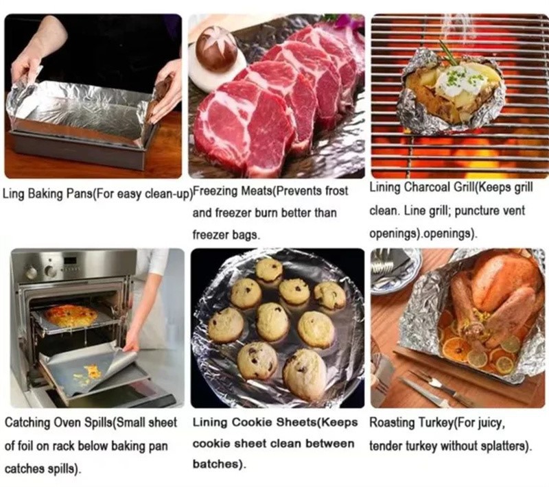 1070 food packaging aluminum foil for kitchen use 1070 food packaging aluminum foil for kitchen use